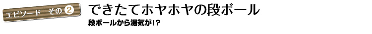 できたてホヤホヤの段ボール01